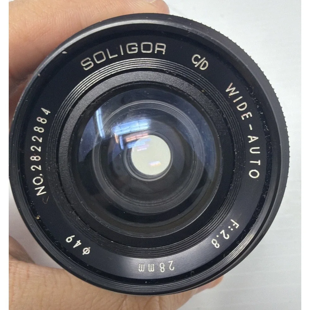 Vintage Soligor Lens 28mm f/2.8 Wide Angle Lens Pentax Mount Clean.